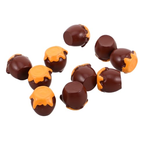 Supvox 10 Stück Simuliertes Honigglas Dollhouse Honey Pot Dollhouse Honey Decor Miniaturglasdekor Puppenhaus-lebensmitteldose Miniatur -marmeladenzubehör Miniaturgläser Honigtopf Harz von Supvox