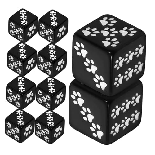 Supvox 10 Stück Spiel-Requisite Würfelspielzeug klein sechsseitig Anlasser Party Herr Cartoon-Harzwürfel Spielstütze aus Kunstharz 6-seitiger Würfel Spiel Würfel Black Supvox 10 Stück Spiel-Requisite Würfelspielzeug klein sechsseitig Anlasser Party Herr Cartoon-Harzwürfel Spielstütze aus Kunstharz 6-seitiger Würfel Spiel Würfel Black von Supvox