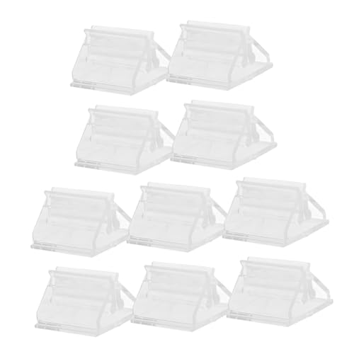 Supvox 10 Stück Spielkartenhüllen Spielkartenhalter Für Erwachsene Kartenhalter Für Spielkarten Plakathalter Für Den Tisch Kartenhalter Für Kinderkartenspiele Transparent Plastik von Supvox