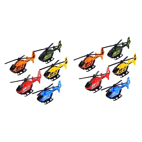 Supvox 10 Stück Spielzeughubschrauber Kinderspielzeug Helikopter Kleines Flugzeugspielzeug Fliegende Flugzeuge für kleines Spielzeugflugzeug Abs Zufällige Farbe von Supvox