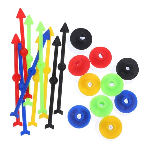 Supvox 10 Stück Teiliges Bunter Pfeile für Zubehör Drehbare Kunststoff Spielpfeile für DIY Brettspiele Leichte Vielseitige Zeiger für Partyspiele und Familienaktivitäten von Supvox