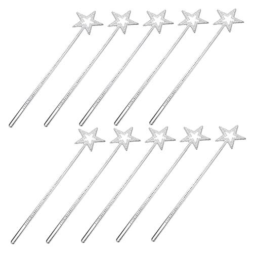 Supvox 10 Stück Teiliges Glitzer Feenstäbe Kunststoff Silberne Sternspitze Leuchtende Zauberstäbe für Geeignet für Kostüm Tanz Geburtstag Mottoparty Prinzessin Accessoire Supvox 10 Stück Teiliges Glitzer Feenstäbe Kunststoff Silberne Sternspitze Leuchtende Zauberstäbe für Geeignet für Kostüm Tanz Geburtstag Mottoparty Prinzessin Accessoire von Supvox