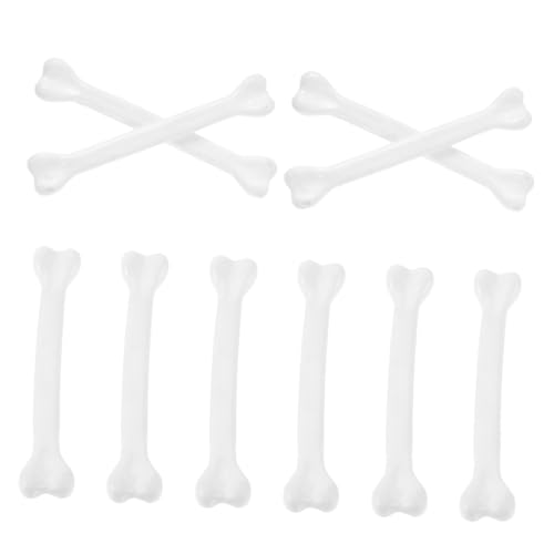 Supvox 10 Stück Teiliges Halloween Knochendeko aus Kunststoff Realistische Kleine Knochen für DIY Schmuck und Kostüm Halloween Dekoration Prop für Party und Cosplay von Supvox