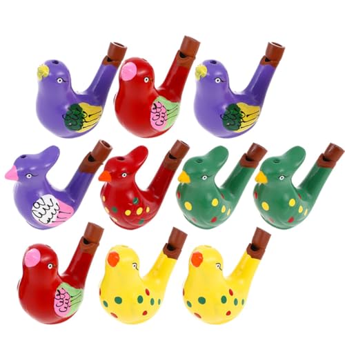 Supvox 10 Stück Teiliges Keramik Bunte Vogel motiv Pfeifen für Sicher und Handlich Fördert Musikalisches Verständnis und Konzentration als Lernspielzeug Supvox 10 Stück Teiliges Keramik Bunte Vogel motiv Pfeifen für Sicher und Handlich Fördert Musikalisches Verständnis und Konzentration als Lernspielzeug von Supvox