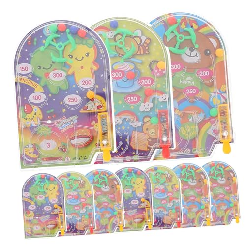 Supvox 10 Stück Teiliges Kindertisch Pinball aus Langlebigem Kunststoff Interaktives Handheld Kugelspiel Geschicklichkeit und Denkvermögen für Kinderzimmer und Partyspaß Supvox 10 Stück Teiliges Kindertisch Pinball aus Langlebigem Kunststoff Interaktives Handheld Kugelspiel Geschicklichkeit und Denkvermögen für Kinderzimmer und Partyspaß von Supvox