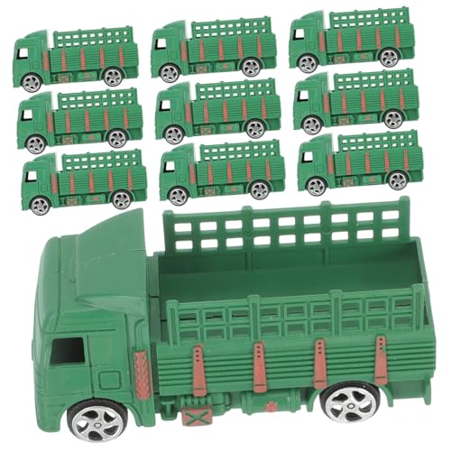 Supvox 10 Stück Teiliges Kleine Transport lkws Realistische Spielzeugautos als Schreibtisch Dekoration und Sandkastenspielzeug für Jungen und Sammler von Supvox