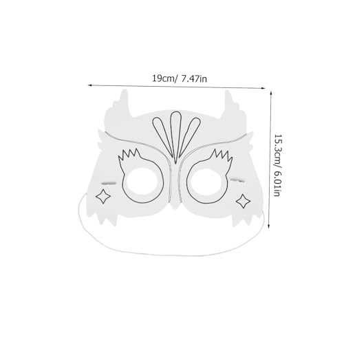 Supvox 10 Stück Teiliges Leere Papiermasken Eulenform zum Bemalen DIY Bastelset für Karneval Halloween Kostümparty Kreative Tiermasken für Mädchen Jungen Supvox 10 Stück Teiliges Leere Papiermasken Eulenform zum Bemalen DIY Bastelset für Karneval Halloween Kostümparty Kreative Tiermasken für Mädchen Jungen von Supvox