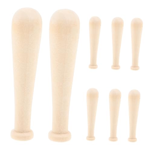 Supvox 10 Stück Teiliges Mini Baseballschläger aus Holz Unfertige DIY Bastelprojekte Handliche für Graffiti Partydekoration und Kreative Malaktivitäten von Supvox