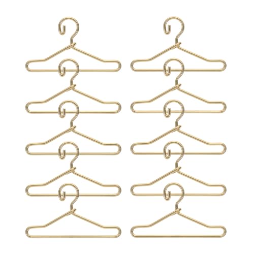 Supvox 10 Stück Teiliges Mini Puppenkleiderbügel Gold Kompakt und Leicht Langlebig für Puppenkleider Tops Hosen Platzsparend und Praktisch zur Puppenkleidung Organisation Supvox 10 Stück Teiliges Mini Puppenkleiderbügel Gold Kompakt und Leicht Langlebig für Puppenkleider Tops Hosen Platzsparend und Praktisch zur Puppenkleidung Organisation von Supvox