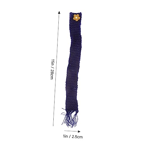 Supvox 10 Stück Teiliges Mini Strickschals für Puppen und Mini Häuser Verstellbare Weiche Garnschals für DIY Dekoration von Weinflaschen Bonbongläsern und Kleinen Accessoires von Supvox