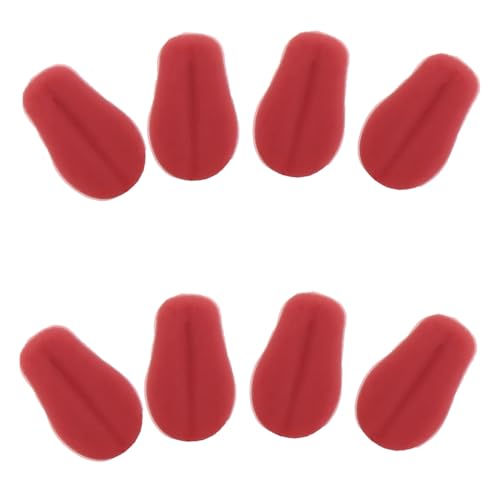 Supvox 10 Stück Teiliges Miniatur Puppenzungen Realistische Kleine Zungen aus DIY Bastelzubehör für Puppen Stofftierherstellung Einzigartige Mini Tongue Supplies für Kreative Handarbeit von Supvox