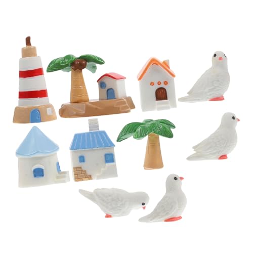 Supvox 10 Stück Teiliges Miniatur aus Langlebigem Resin Realistische Mikro Landschaftsdekorationen für Puppenhaus Feengarten Tisch und Gartendeko Vielseitige Mini Ornamente von Supvox
