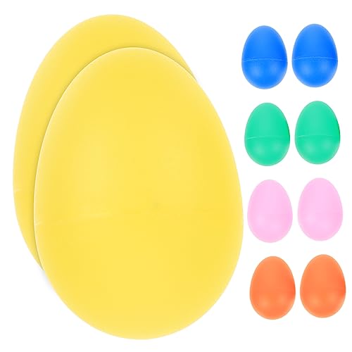 Supvox 10 Stück Teiliges Percussion Eier Interaktive Musikinstrumente für Frühförderung für Kindergarten Schule und Zuhause Fördert Hand Koordination und Musikalische Fähigkeiten von Supvox