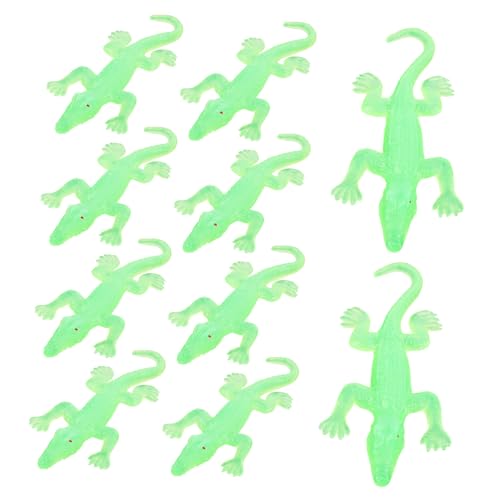 Supvox 10 Stück Teiliges Realistische Eidechsen Figuren aus TPR Schwimmfähig mit Glatten Kanten Pädagogisches Reptilienmodell Kindgerechtes Lernspielzeug zur Tiererkennung und Dekoration von Supvox
