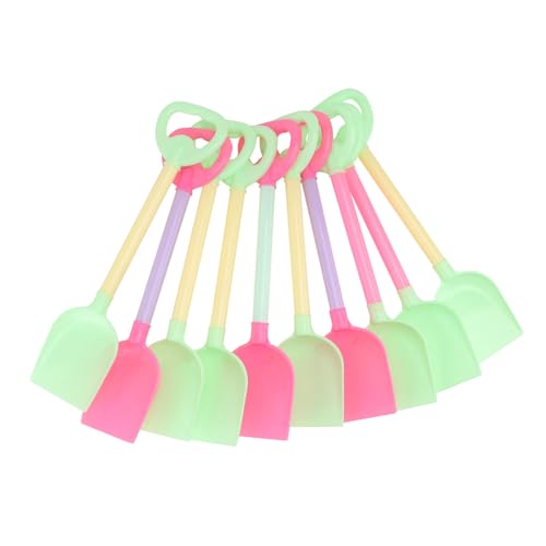 Supvox 10 Stück Teiliges Sandspielzeug Strandspielzeug Stabile Kunststoff Schaufeln Gemischt für Jungen Mädchen Outdoor Spiel Spaß Feinmotorik Zufällige Farbe Zufällige Farbe von Supvox