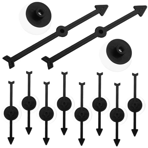 Supvox 10 Stück Teiliges Saugnapf Schwarz Wiederverwendbar und Bruchsicher Desktop spielzeigegerät für Brettspiele Lernspiele und Partyspiele von Supvox