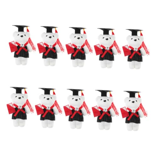 Supvox 10 Stück Teiliges Süße Abschluss Plüsch für Blumensträuße Abschlussgeschenke und Dekorationen für Kindergarten Schule und Universität von Supvox