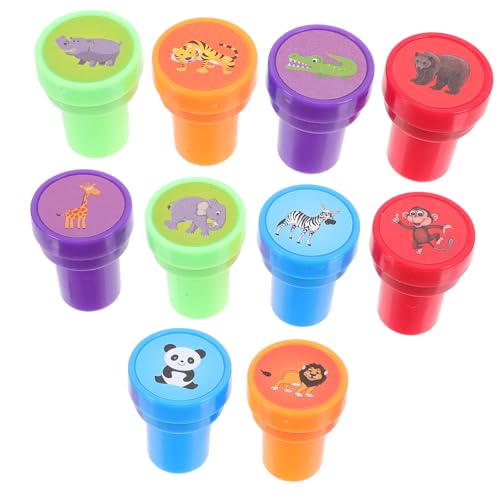 Supvox 10 Stück Teiliges Tiermotiv Stempel Niedliche Wildtiere Stempel für Scrapbooking und Partygeschenke Selbstfärbend für Bastelprojekte Supvox 10 Stück Teiliges Tiermotiv Stempel Niedliche Wildtiere Stempel für Scrapbooking und Partygeschenke Selbstfärbend für Bastelprojekte von Supvox