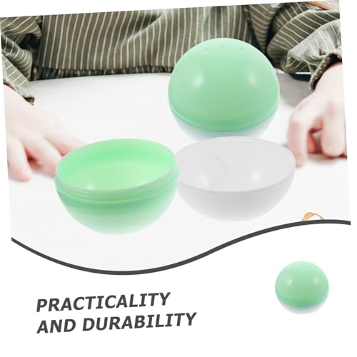 Supvox 10 Stück Teiliges Transparente Befüllbare Kunststoffkugeln mit Weißem Deckel Doppelte Belüftungslöcher Stabile Sammelbox für Partygeschenke Süßigkeiten Zufällige Farbe Supvox 10 Stück Teiliges Transparente Befüllbare Kunststoffkugeln mit Weißem Deckel Doppelte Belüftungslöcher Stabile Sammelbox für Partygeschenke Süßigkeiten Zufällige Farbe von Supvox