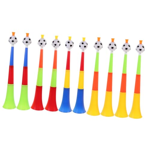 Supvox 10 Stück Telescopic Horns für Fußballfans Lautstarke Cheerleading Trompeten Sportevents und Zusammenklappbar und Leicht zu Transportieren Zufällige Farbe Supvox 10 Stück Telescopic Horns für Fußballfans Lautstarke Cheerleading Trompeten Sportevents und Zusammenklappbar und Leicht zu Transportieren Zufällige Farbe von Supvox