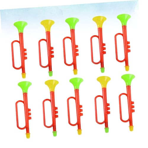 Supvox 10 Stück Trompete Musikspielzeug Babylärm kindertrompete kinderparty mitgebsel toy set set Trompetenspielzeug für pädagogisches Trompetenspielzeug von Supvox