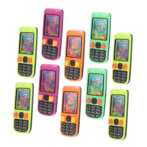 Supvox 10 Stück Wassermaschinen Handy Handheld Wasserring Spiel Wasserspiel Handheld Wasserring Klassenzimmer Preise Partygeschenke Gefälschtes Telefon Reisespiele von Supvox