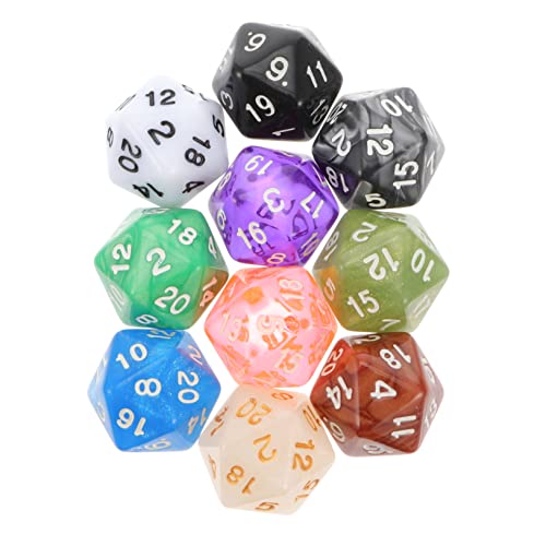 Supvox 10 Stücke Spiel Pädagogisches Große Seitige Prop Bunte Entwicklungs Party Lustige D20 Weich Wie von Supvox