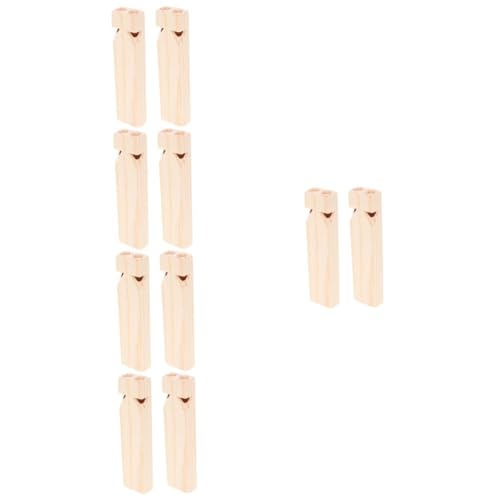 Supvox 10 Teiliges Holzpfeifen Leicht für Robustes Musikinstrument Pädagogisch Fördernd zur Hörentwicklung und Musikalischen Früherziehung von Supvox