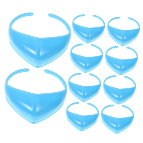 Supvox 100 Stück Anziehpuppenzubehör Bastelmaske Miniaturmaske Mini Maskenballmasken Winzige Masken Zur Dekoration Partymaske Kinderkostümmasken Für Blauer Kunststoff von Supvox