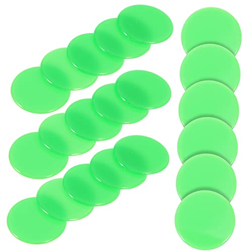 Supvox 100 Stück Bingo-Chips Spiel Chips Zählen Für Belohnungschips Bingohallen-Requisiten Jetons Bingo -Marker Green Abs von Supvox