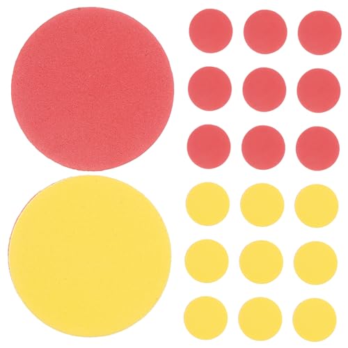 Supvox 100 Stück Bunte Eva Mathe Zählchips für Pädagogisches Lernspielzeug zum Rechnen Lernen Doppelseitige Farbcounter für Addition Subtraktion Multiplikation Zählspielzeug Ab Vorschule von Supvox