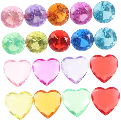 Supvox 100 Stück Edelsteine Dekoration falscher Diamant Bausatz Piraten-Juwelen Fee schmuck bastelsets für Juwelenaufkleber Zubehör für die Kunstherstellung Acryl von Supvox