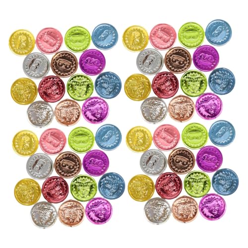 Supvox 100 Stück Farbenfrohe Goldmünzenspielzeug Schatz Partyzubehör Spielgeld Plastik Colorful Supvox 100 Stück Farbenfrohe Goldmünzenspielzeug Schatz Partyzubehör Spielgeld Plastik Colorful von Supvox