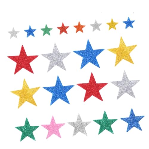 Supvox 100 Stück Glitzer Aufkleber Bunte Aufkleber Selbstklebende Aufkleber Sternform Aufkleber Schwamm Aufkleber Supvox 100 Stück Glitzer Aufkleber Bunte Aufkleber Selbstklebende Aufkleber Sternform Aufkleber Schwamm Aufkleber von Supvox