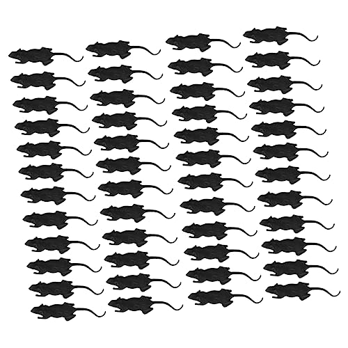 Supvox 100 Stück Halloween Streiche Ratten Realistische Tierattrappen für Halloween Partys und Scherze Schwarz Lose Verpackt Supvox 100 Stück Halloween Streiche Ratten Realistische Tierattrappen für Halloween Partys und Scherze Schwarz Lose Verpackt von Supvox