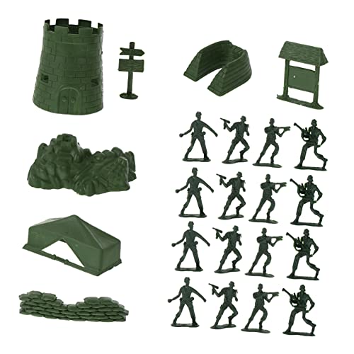 Supvox 100 Stück Kinderspielzeug Soldatenformen Soldatenspielzeug Soldatenfiguren Militärfiguren Minimodell Militärmodell Soldaten Actionfiguren Soldatenmodell von Supvox