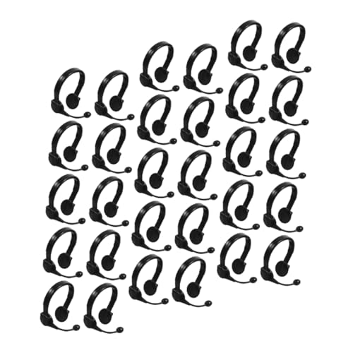Supvox 100 Stück Kreative Kleine Gelbe Enten Headset Puppen Miniatur Ohrhörer Requisite Simulierte Kopfhörer Requisite Puppen Headset Requisite Simulierte Kopfhörer Puppen von Supvox
