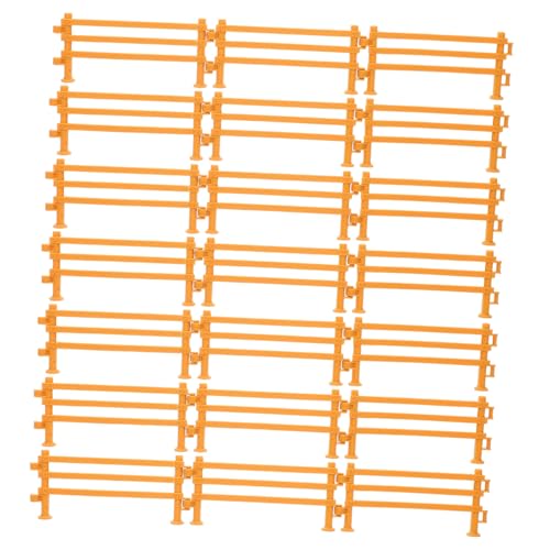 Supvox 100 Stück Kunststoff Zaun Spielset für Puppenhaus Corral Fencing Zubehör für Stall und Hohe Zäune für Tiere Kreative Landschaftsdekoration von Supvox