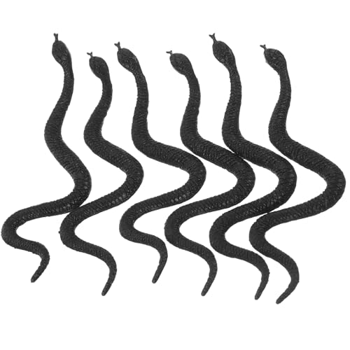 Supvox 100 Stück Mini-simulationsschlangenspielzeug, Realistische Schlangenrequisiten, Gruselige Streichrequisiten für Halloween-partygeschenke von Supvox