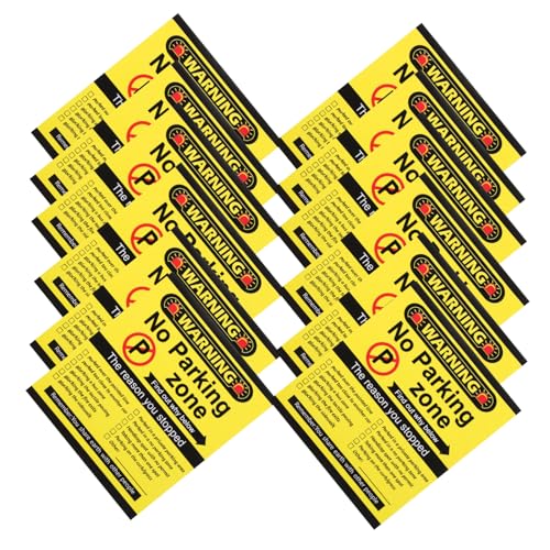 Supvox 100 Stück Parkverstoßkarte Parkscheine Mini Warndekoration Auto Parkschild Parkscheine Hinweiskarten Parkscheine Parkaufkleber Parktickets Auto Warnaufkleber Papier von Supvox