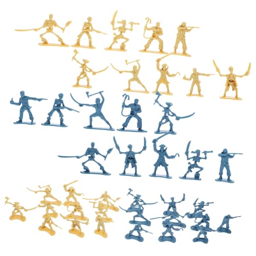 Supvox 100 Stück Piraten Soldaten Modelle Figuren für Sandkasten DIY Projekte und Puppenhäuser Realistische Piratenfiguren für Kreative Rollenspiele und Sichere Spielumgebungen von Supvox