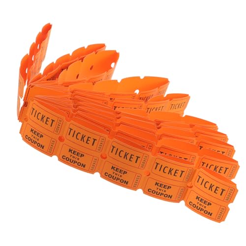 Supvox 100 Stück Raffle Tickets aus Dickem Perforiert für Einfache Abtrennung Einsetzbar für Veranstaltungen und Gewinnspiele Orangefarbene Event Tickets für Feierlichkeiten Supvox 100 Stück Raffle Tickets aus Dickem Perforiert für Einfache Abtrennung Einsetzbar für Veranstaltungen und Gewinnspiele Orangefarbene Event Tickets für Feierlichkeiten von Supvox