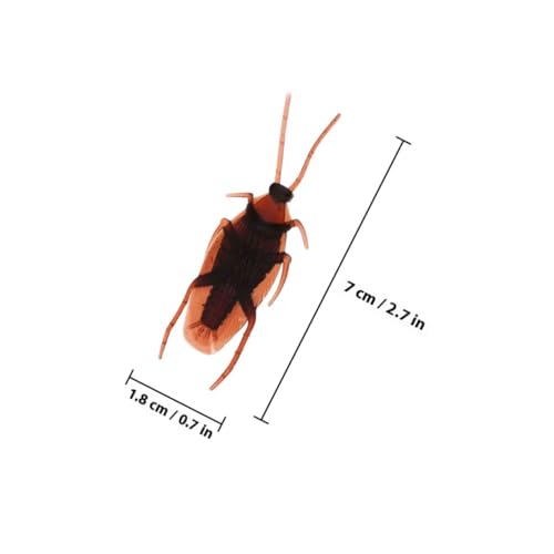 Supvox 100 Stück Realistische Kunststoff Kakerlaken Horrific Model Halloween Trick Game Prop für Streich und Party Dekoration April Fools Tag Spaß Supvox 100 Stück Realistische Kunststoff Kakerlaken Horrific Model Halloween Trick Game Prop für Streich und Party Dekoration April Fools Tag Spaß von Supvox