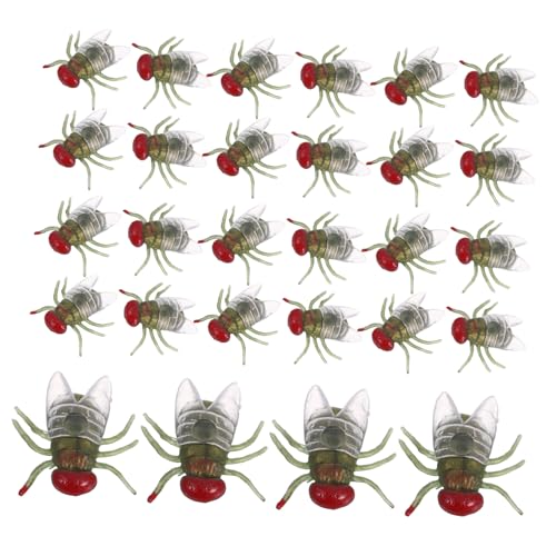 Supvox 100 Stück Realistische Plastikfliegen aus Stabilem Kunststoff Unzerbrechliche Künstliche Insektenmodelle für Gruselige Halloween-Dekoration und Wiederverwendbare Party-scherze Supvox 100 Stück Realistische Plastikfliegen aus Stabilem Kunststoff Unzerbrechliche Künstliche Insektenmodelle für Gruselige Halloween-Dekoration und Wiederverwendbare Party-scherze von Supvox