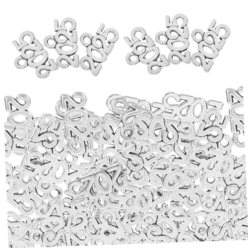 Supvox 100 Stück Schlüsselanhänger-schmuck Abschluss Schlüsselbund Zubehör Initial Charme 2025 Buchstabenanhänger Medaillon 2025 Charms Zum Basteln Mini Reiz Zinklegierung Silver Supvox 100 Stück Schlüsselanhänger-schmuck Abschluss Schlüsselbund Zubehör Initial Charme 2025 Buchstabenanhänger Medaillon 2025 Charms Zum Basteln Mini Reiz Zinklegierung Silver von Supvox