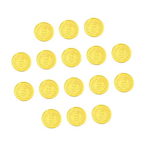 Supvox 100 Stück Simulierte Goldmünzen Schatz Währung Piraten-goldmünzen Golden Supvox 100 Stück Simulierte Goldmünzen Schatz Währung Piraten-goldmünzen Golden von Supvox