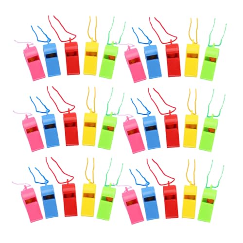 Supvox 100 Stück Teiliges Bunte Kunststoff Schiedsrichterpfeifen mit Umhängeband Laute Trillerpfeifen für Sport Trainer für Spiele Partys Festivals und Sportveranstaltungen Supvox 100 Stück Teiliges Bunte Kunststoff Schiedsrichterpfeifen mit Umhängeband Laute Trillerpfeifen für Sport Trainer für Spiele Partys Festivals und Sportveranstaltungen von Supvox