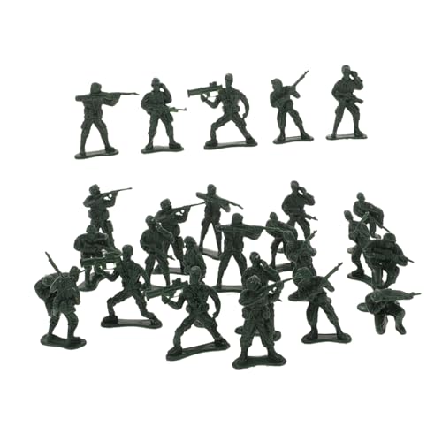 Supvox 100 Stück Teiliges Mini Soldaten Spielset Realistische Figuren Miniatur Soldat Spielfiguren Sandtisch Dekoration Garten Büro Modellbau von Supvox