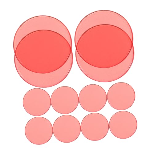 Supvox 100 Stück Transparente Bingo Chips Bunten Farben Zählmarker für Frühkindliche Bildung und Mathematik für Brettspiele und Lernspiele von Supvox