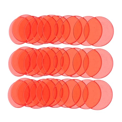 Supvox 100 Stück Transparente Bingo Chips Leuchtenden Farben Zählspielzeug für Frühe Bildung und Mathematik für Spiele und Lernaktivitäten von Supvox